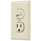 Interruptor + tomacorrente crema lnea estandar volteck